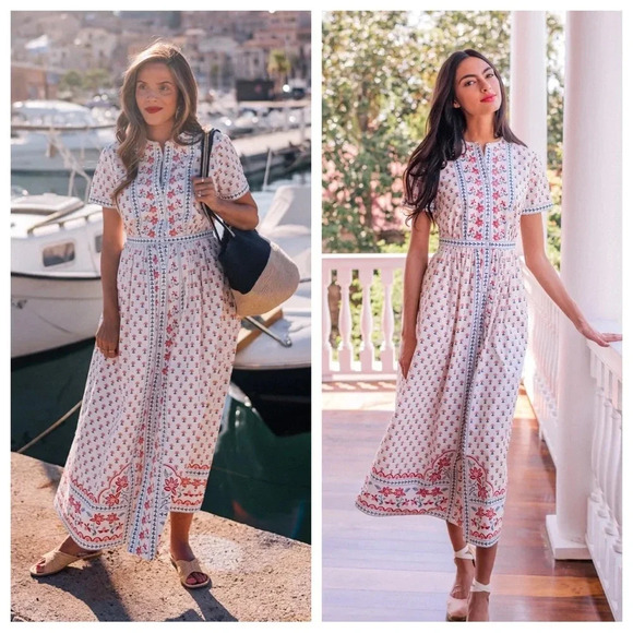 Gal Meets Glam Alisa Floral Button Front Maxi Dress GMG Unicorn - Picture 1 of 16